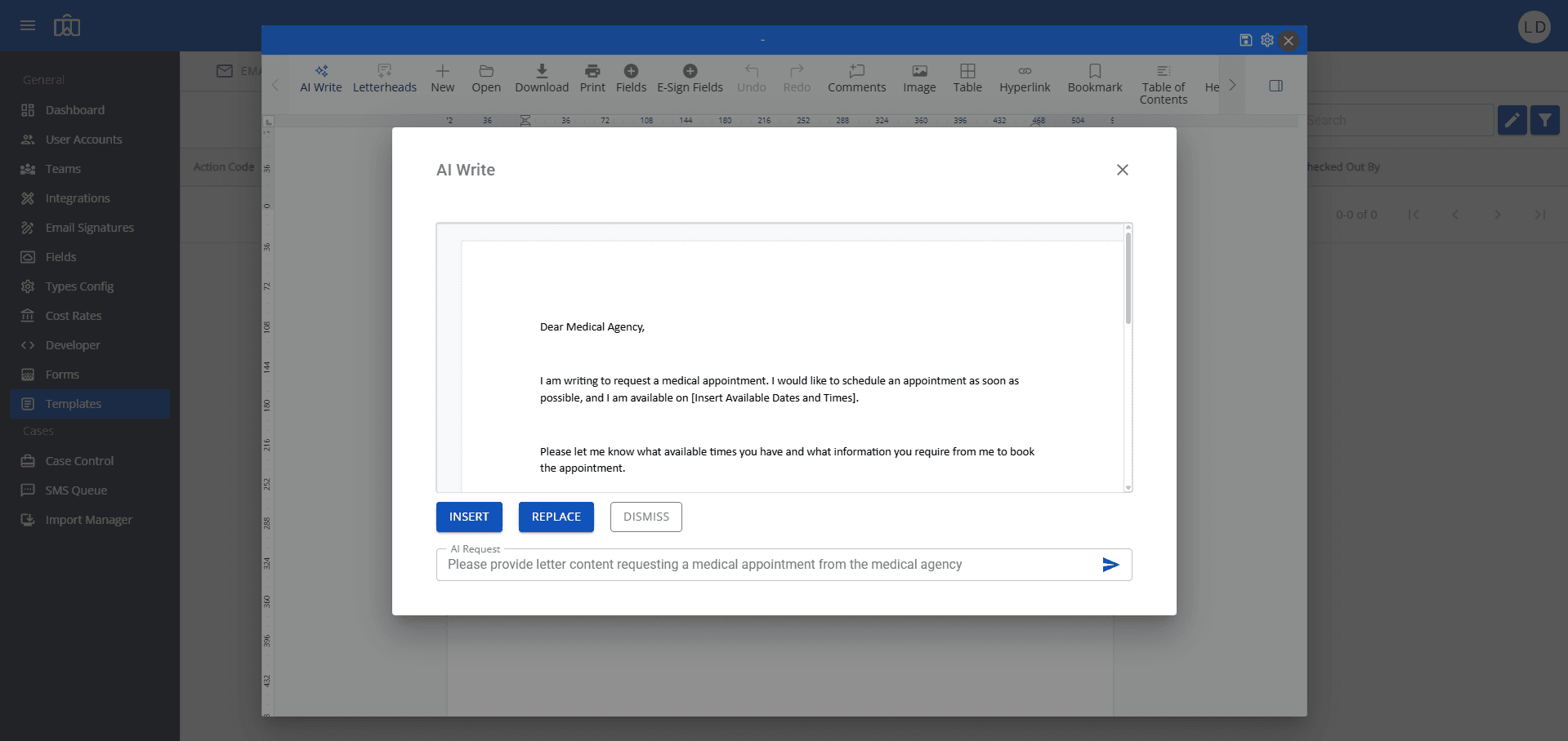 AI Document Content Generation